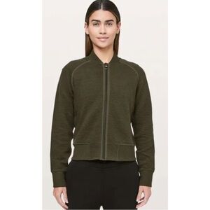 Lululemon On Repeat Bomber Jacket - Dark Olive